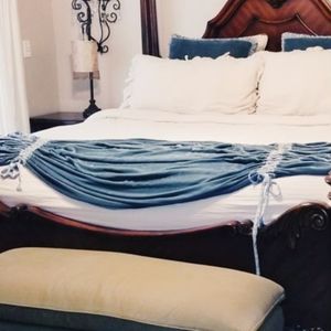 Bella Notte Deluxe Sloan Shams in Mineral